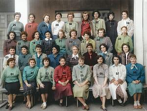COLLEGE MODERNE DE JEUNES FILLES 1955 3 EME